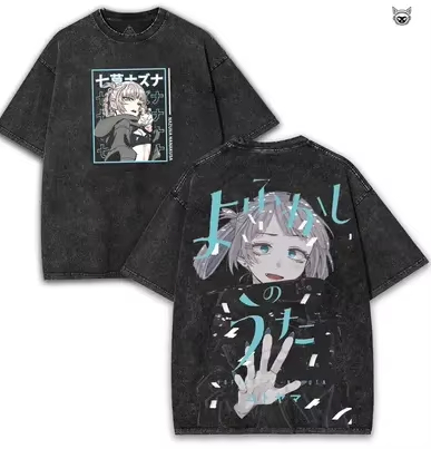 CALL OF THE NIGHT Washed T-shi - Fashion Street Night 评论和价格