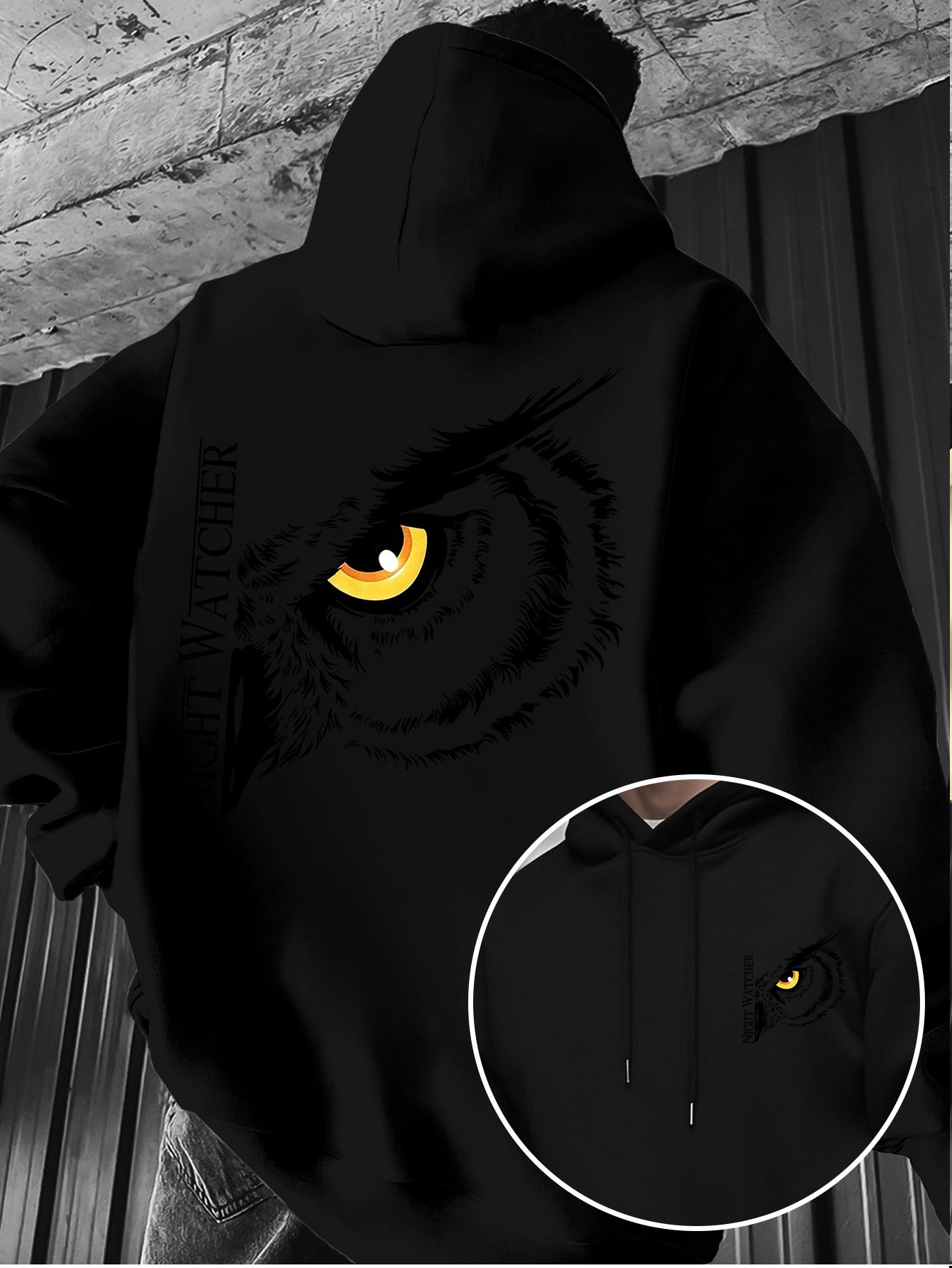Night owl big eye pattern prin - Fashion Street Night 评论和价格