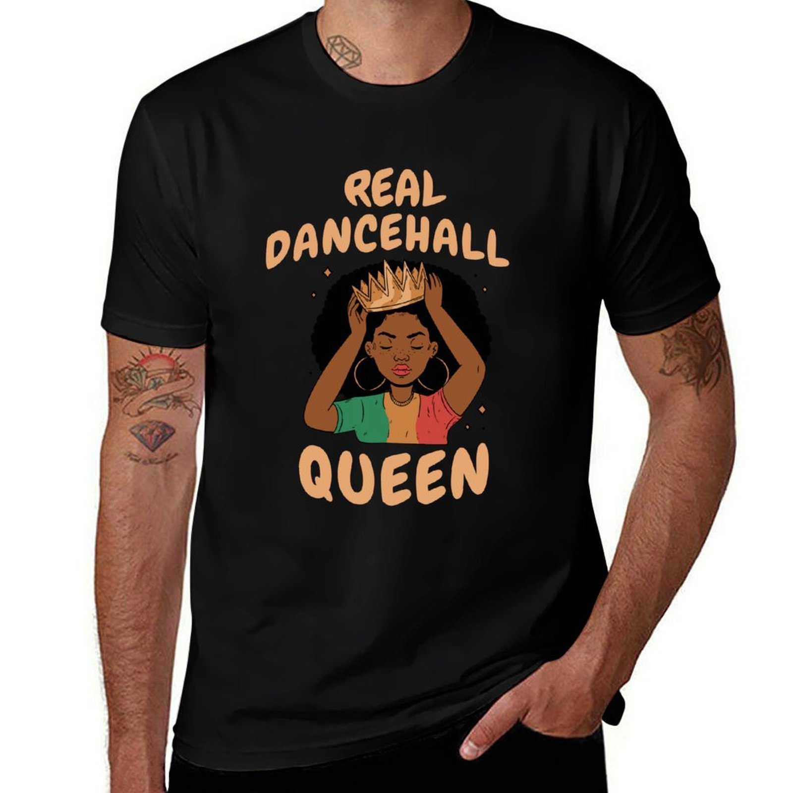 Real Dancehall Queen T-Shirt S - Queen Street Fashion 评论和价格